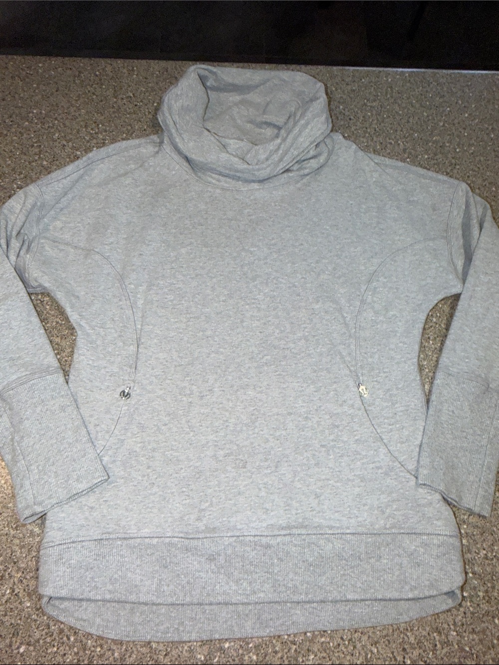 lululemon Gray Cowl Neck Pullover